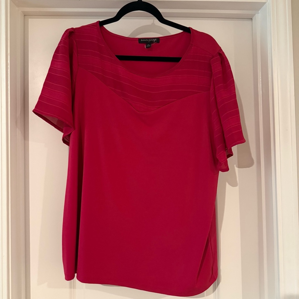 Banana Republic Flutter Sleeve Blouse